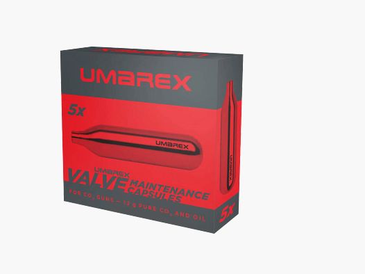 Onderhoudscapsules 12g voor de ventielverzorging van CO2 wapens 5 st.