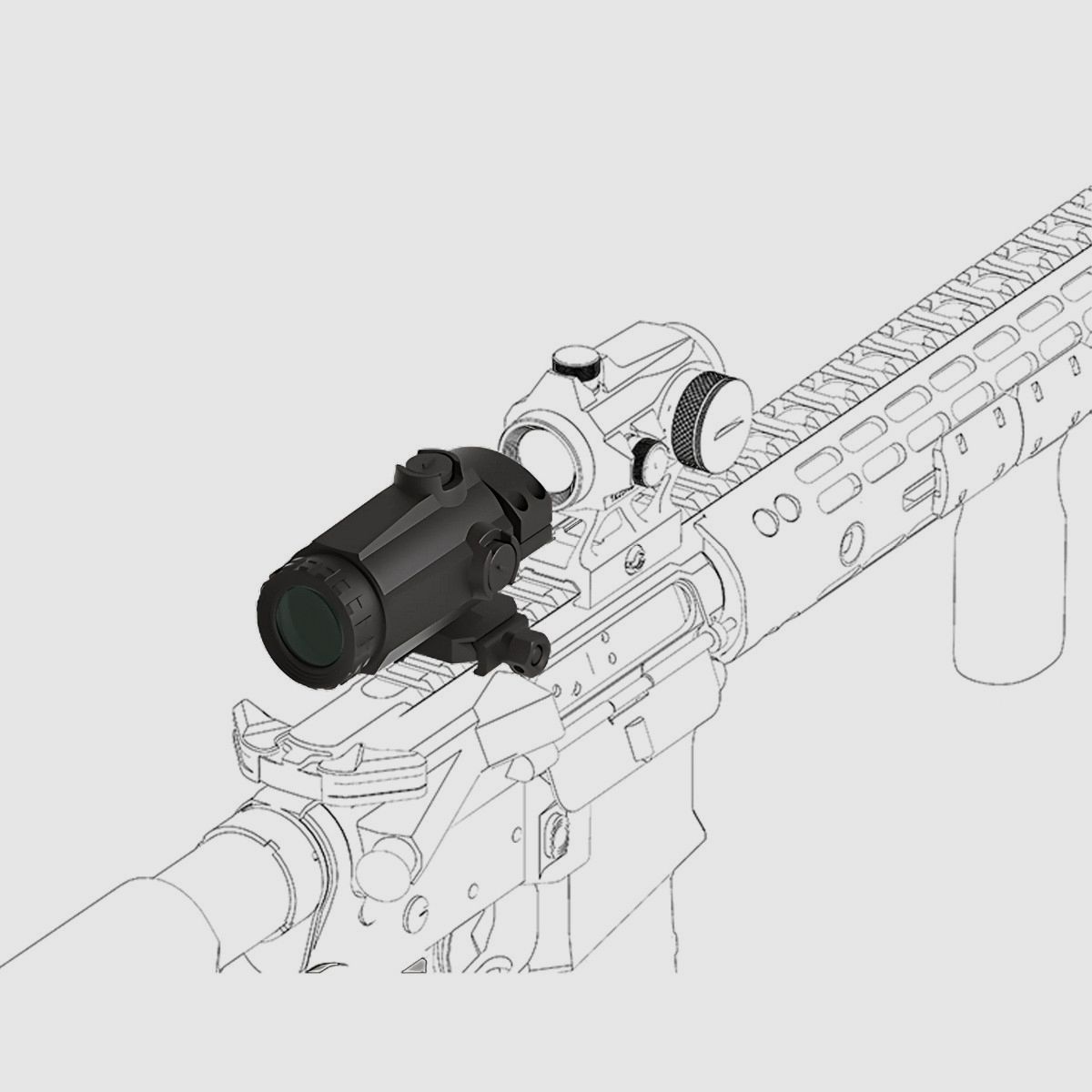 Vector Optics – Maverick 3x22 Magnifier – SCMF-31, image 11 of 11