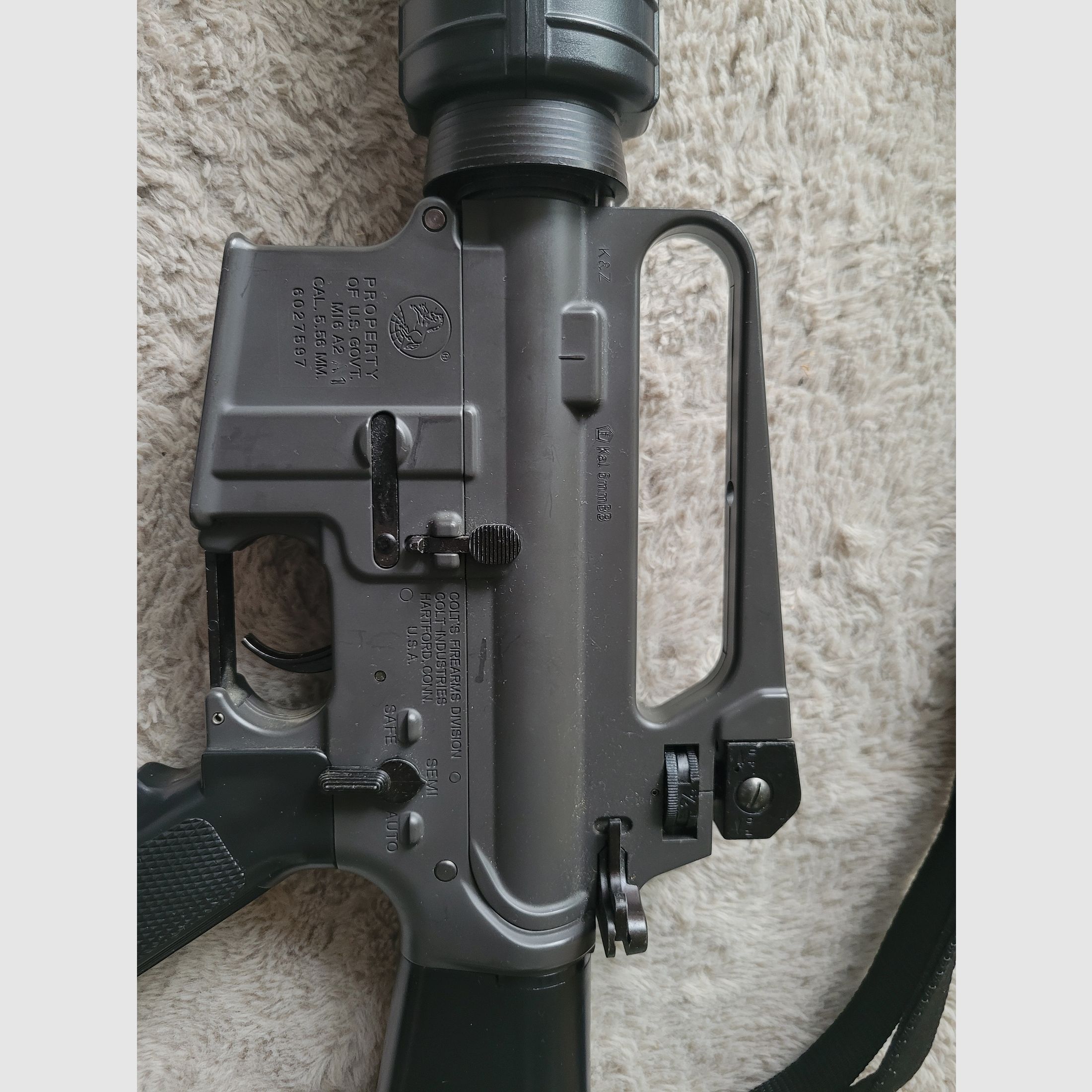 M16 A2 softair 6mm ohne Akku ohne magazin