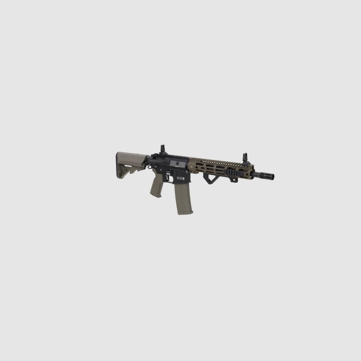 SA M4 Carbine M-LOK (SA-P20 PRIME™ Aster II ETU BLDC™) Rifle Airsoft Libre a partir de 18 - Negro/Oliva -F-