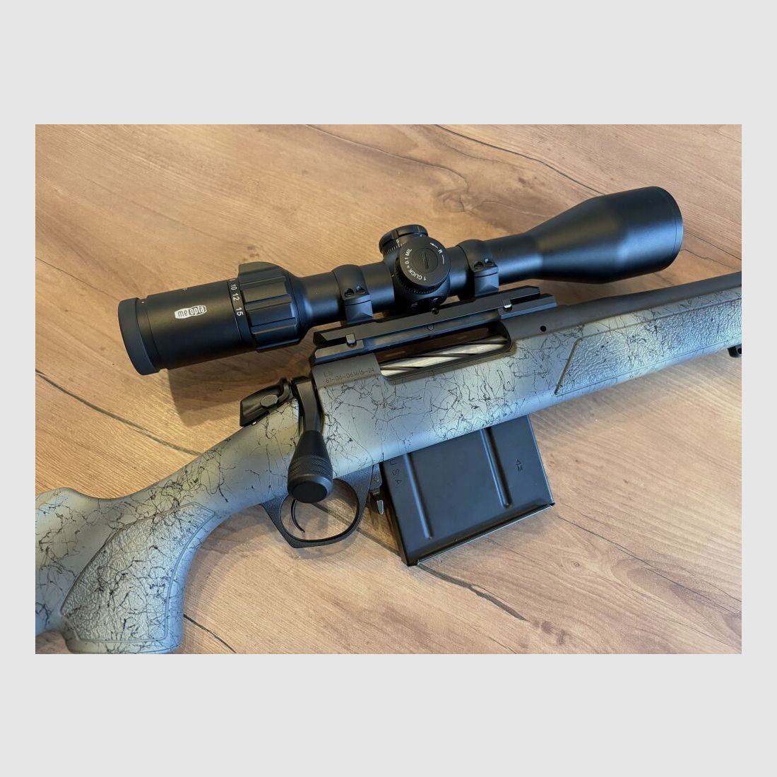 Bergara B14 inkl. Meopta 3-15x50, Dentler--Montage, Jaki Schalldämpfer 7mmPRC
