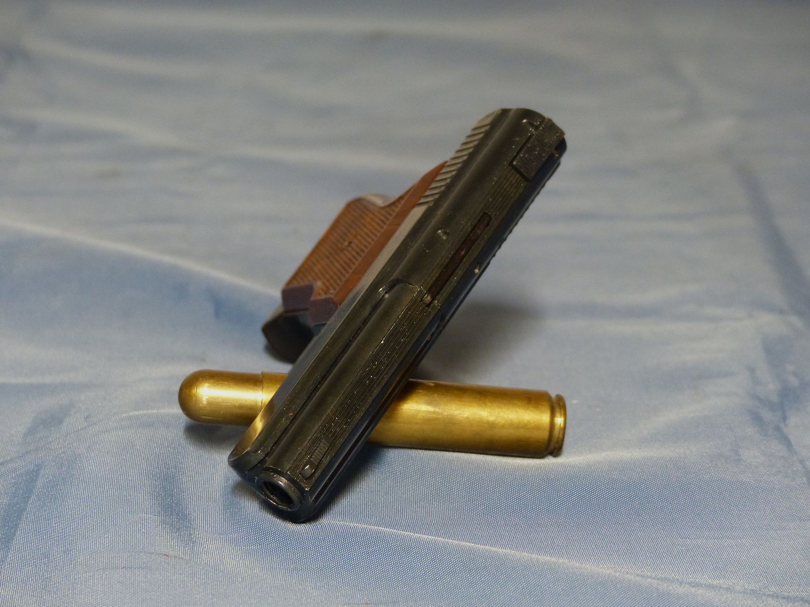 Schreckschuss Gas Pistole Rhöner Sportwaffen GmbH SM 15 Cal. 8 mm Knall PTB 83/2 aus 1977 vintage