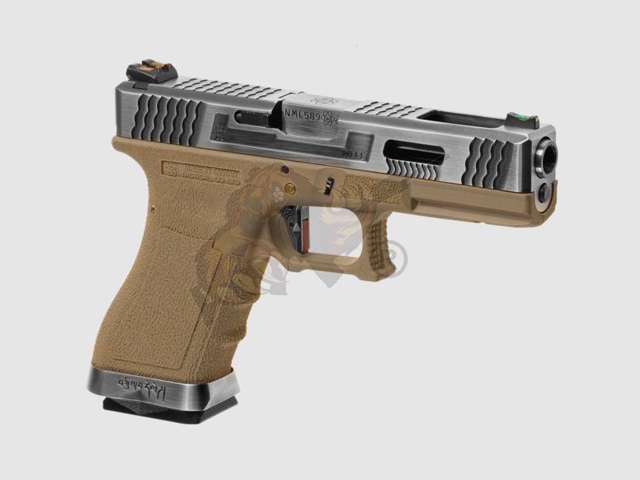 WE Custom 17 Metall Version Dual Tone Desert GBB -F-