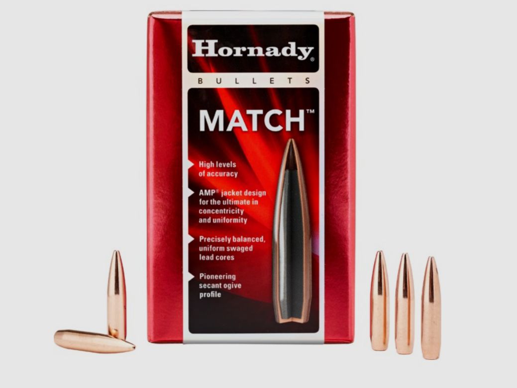 Hornady BTHP Match Bullets 6.5 mm/.264 in 123 Grain Item 26174