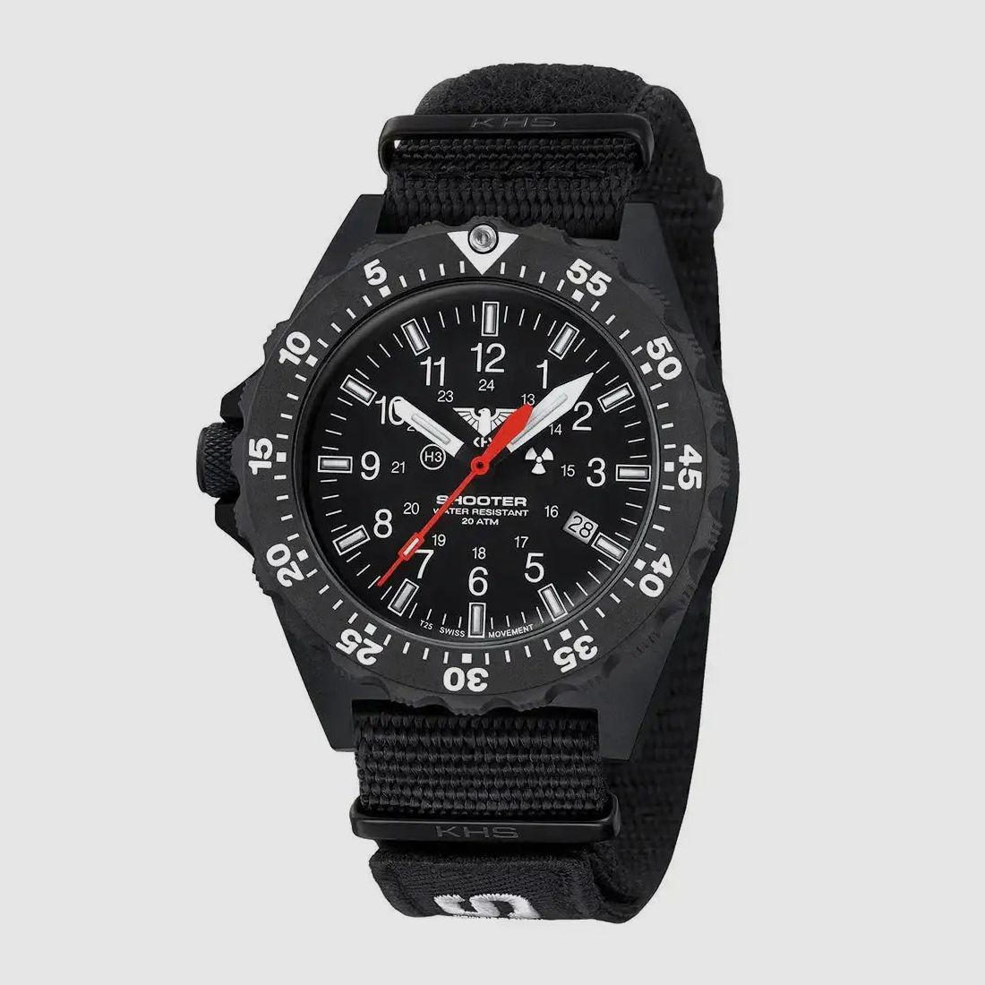 KHS KHS Wristwatch Shooter MKII Field NATO Band XTAC - Black