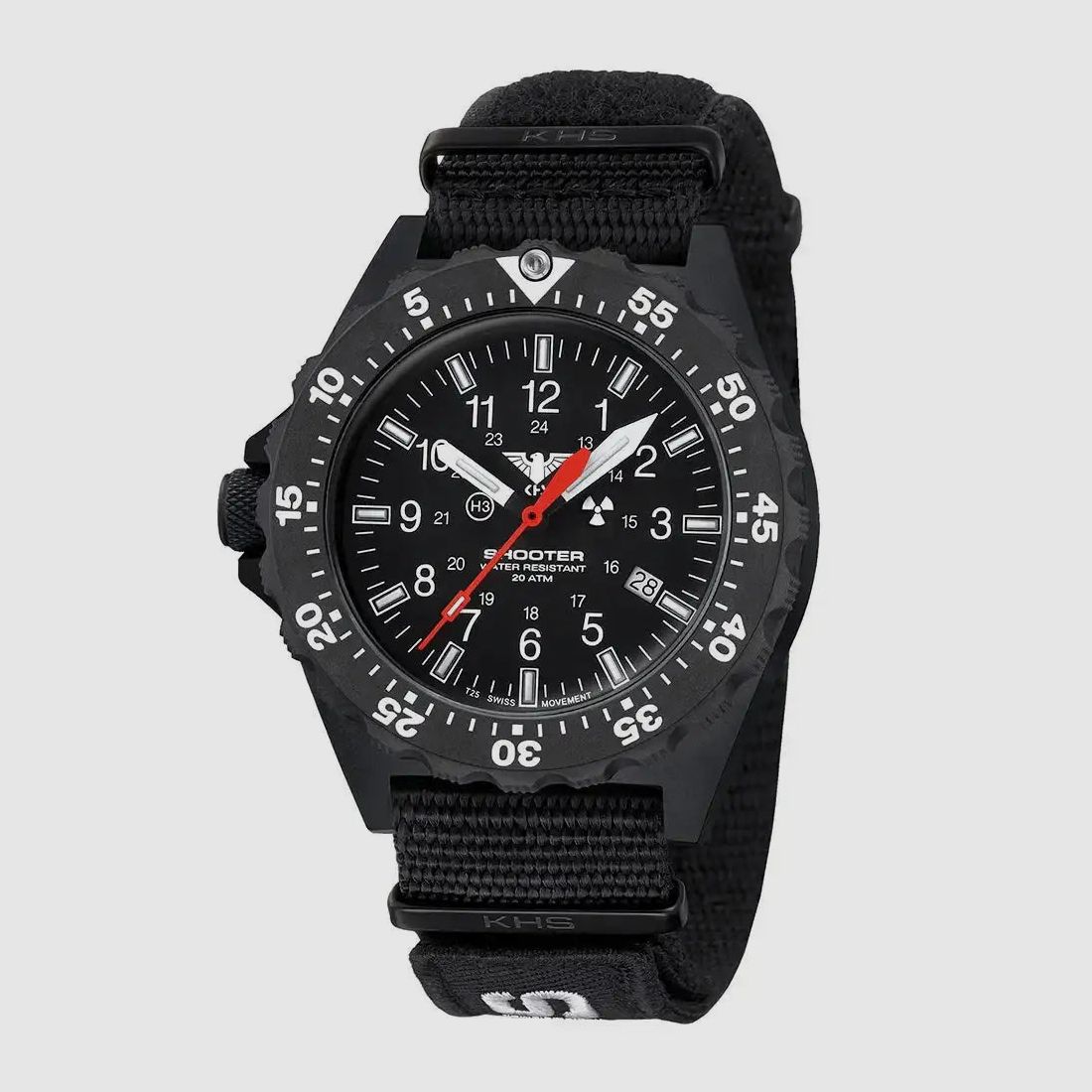 KHS KHS Montre Shooter MKII Field NATO Band XTAC - Noir