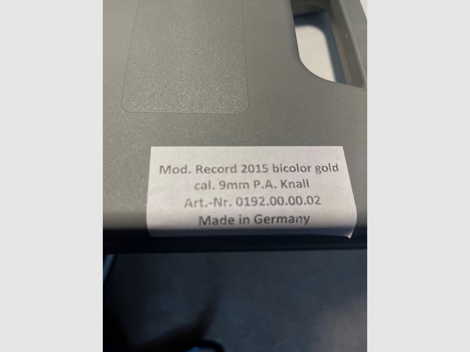 Record 2015 – 9 mm P.A.K. – Bicolor – neuwertig , Bild 2 von 4