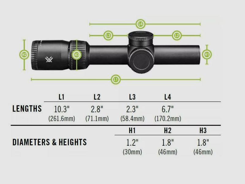 Vortex Venom 1-6x24 AR-BDC3 SFP - für Jagd und Schießsport