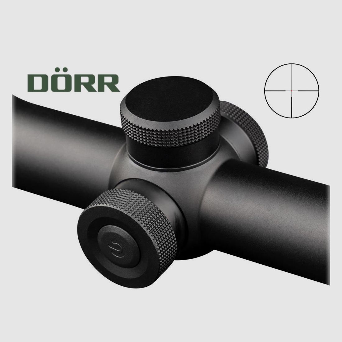 DĂ¶rr Zielfernrohr Milan XP 4i 2-12x42, Absehen 4A in 2. Bildebene mit Leuchtpunkt