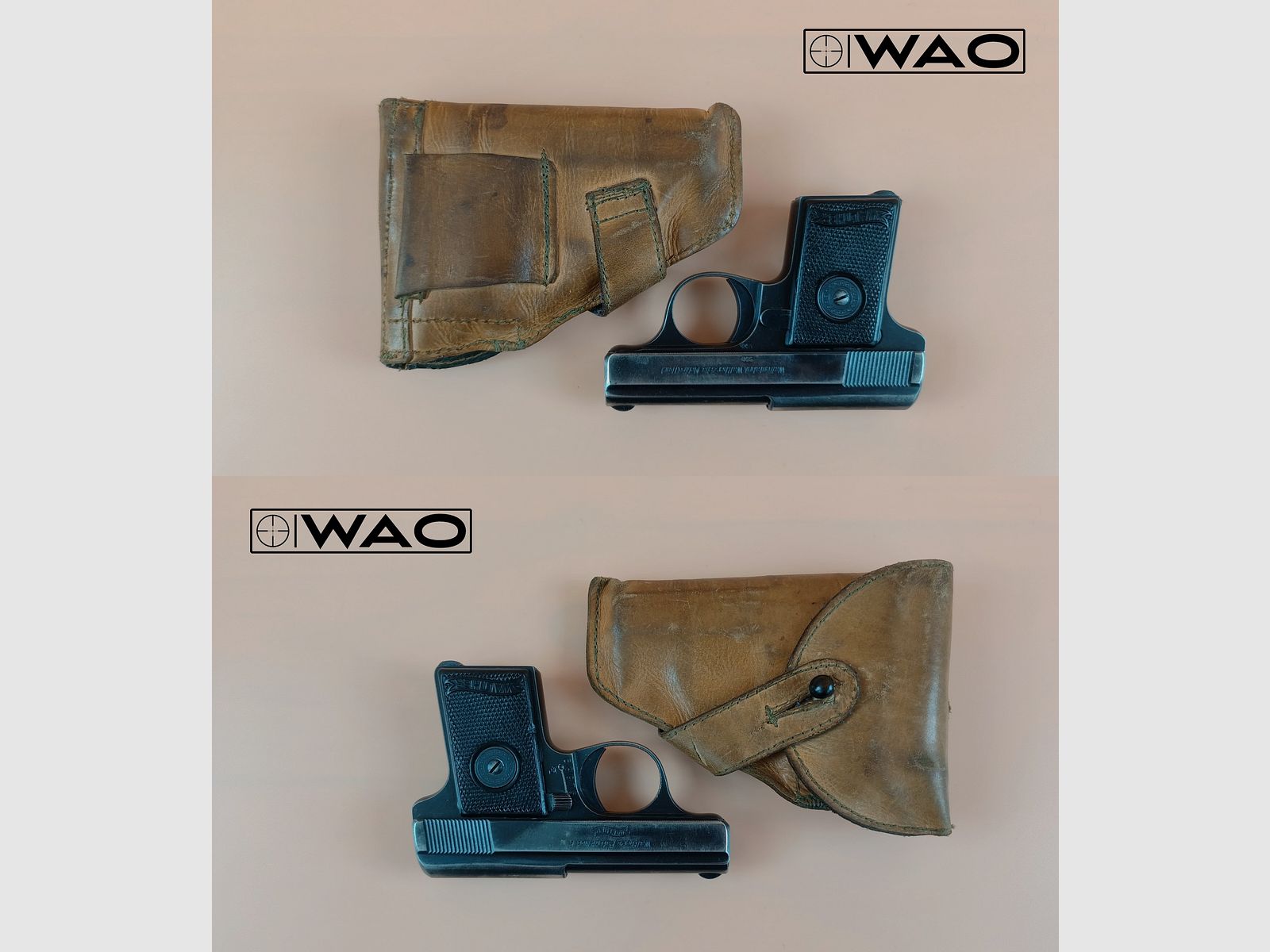 Walther Modèle 9, Mod. 9, Type II, Zella-Mehlis, Cal. 6,35mm Browning *avec étui*