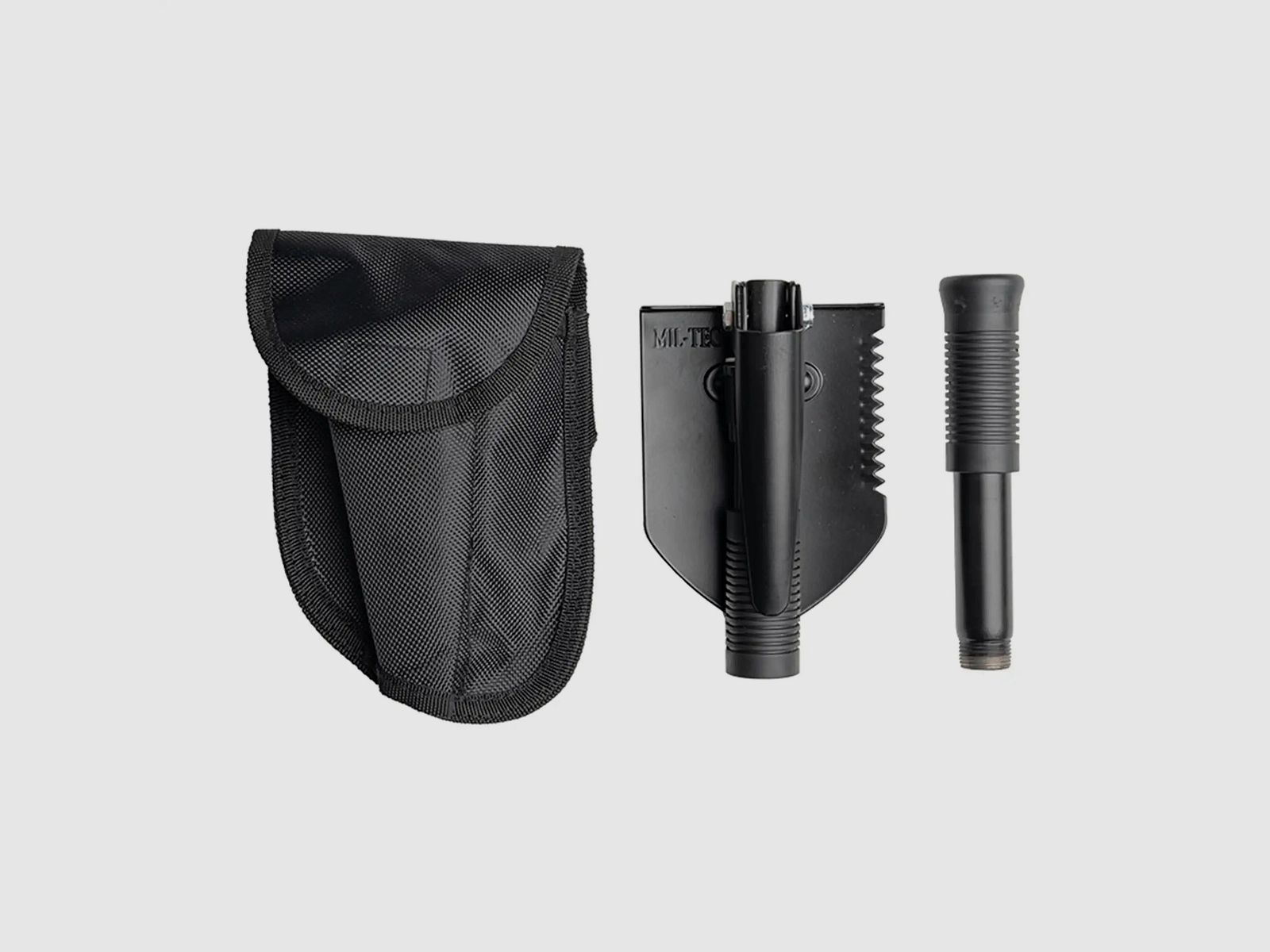 Mil-Tec Mini Składana Łopata z Torbą Czarna