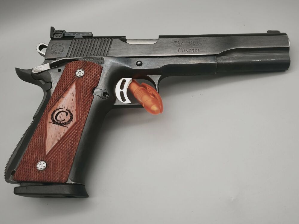 Caspian HiCap 1911 LongSlide 1911 "The Duke Custom" .45ACP "Ultimatch Bull .45Auto, immagine 3 di 20