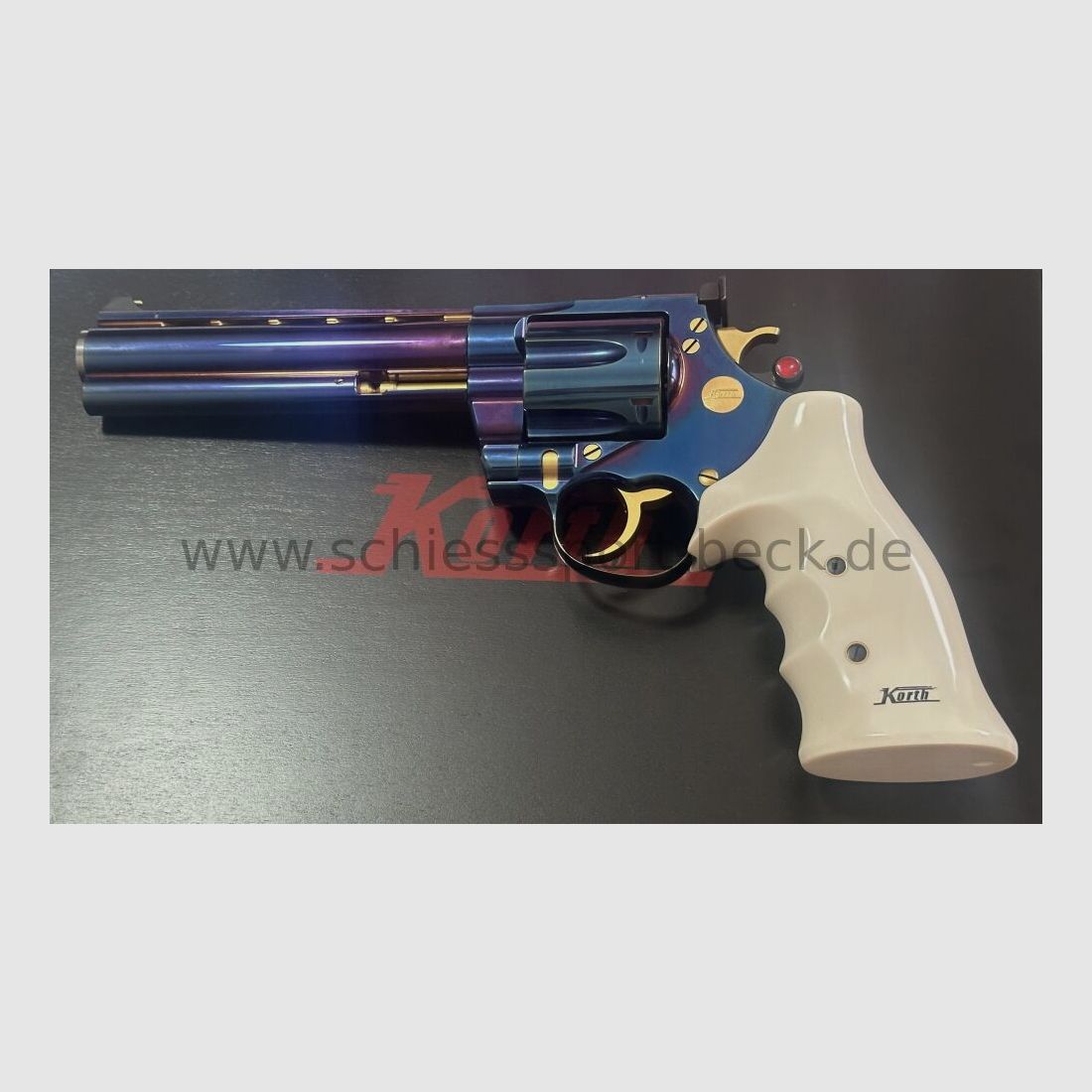 KORTH Classic Revolver 6 Zoll Blau Hochglänzend .44 Magnum