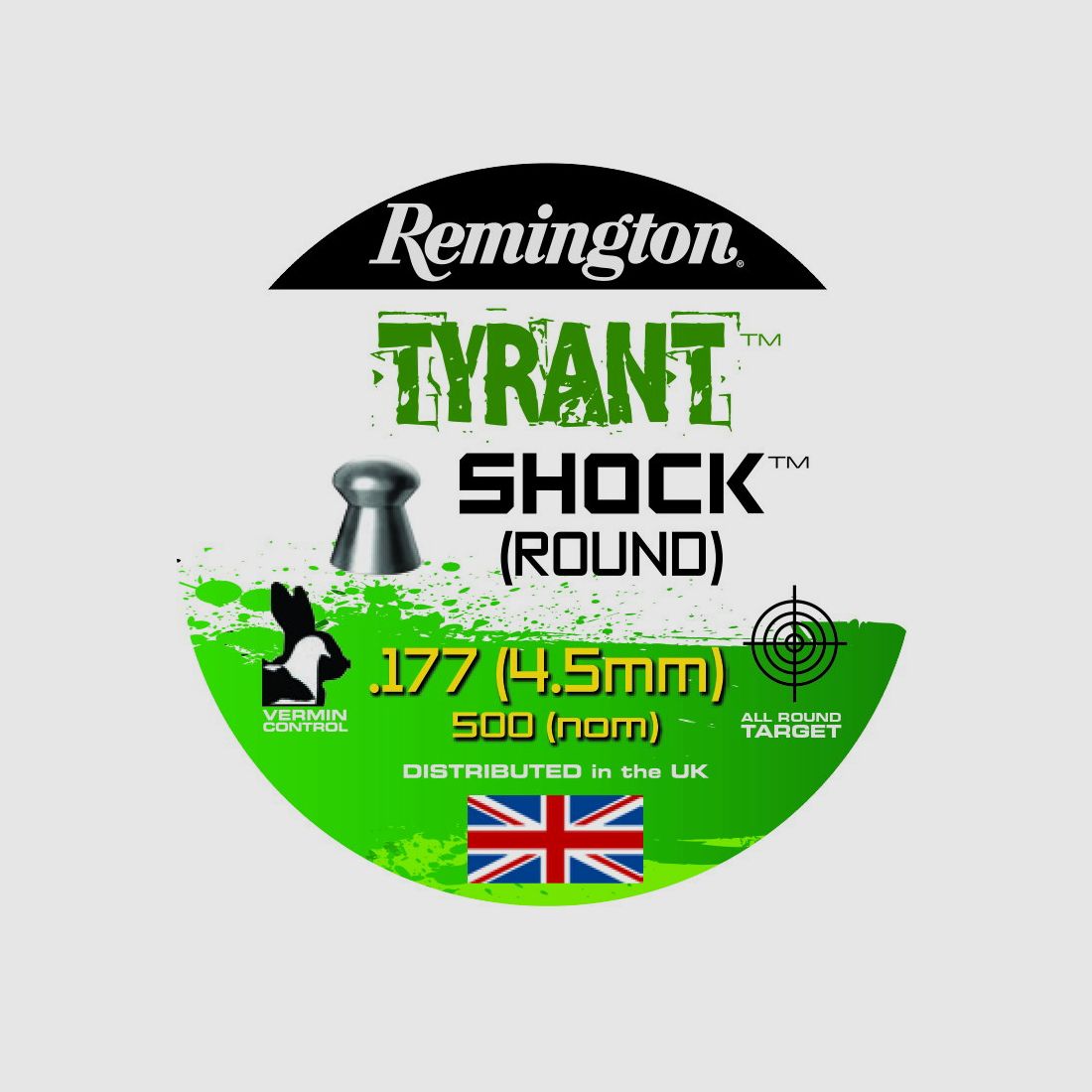 Remington Tyrant Shock Round Cal. .177 / 4.5mm, 500 shots