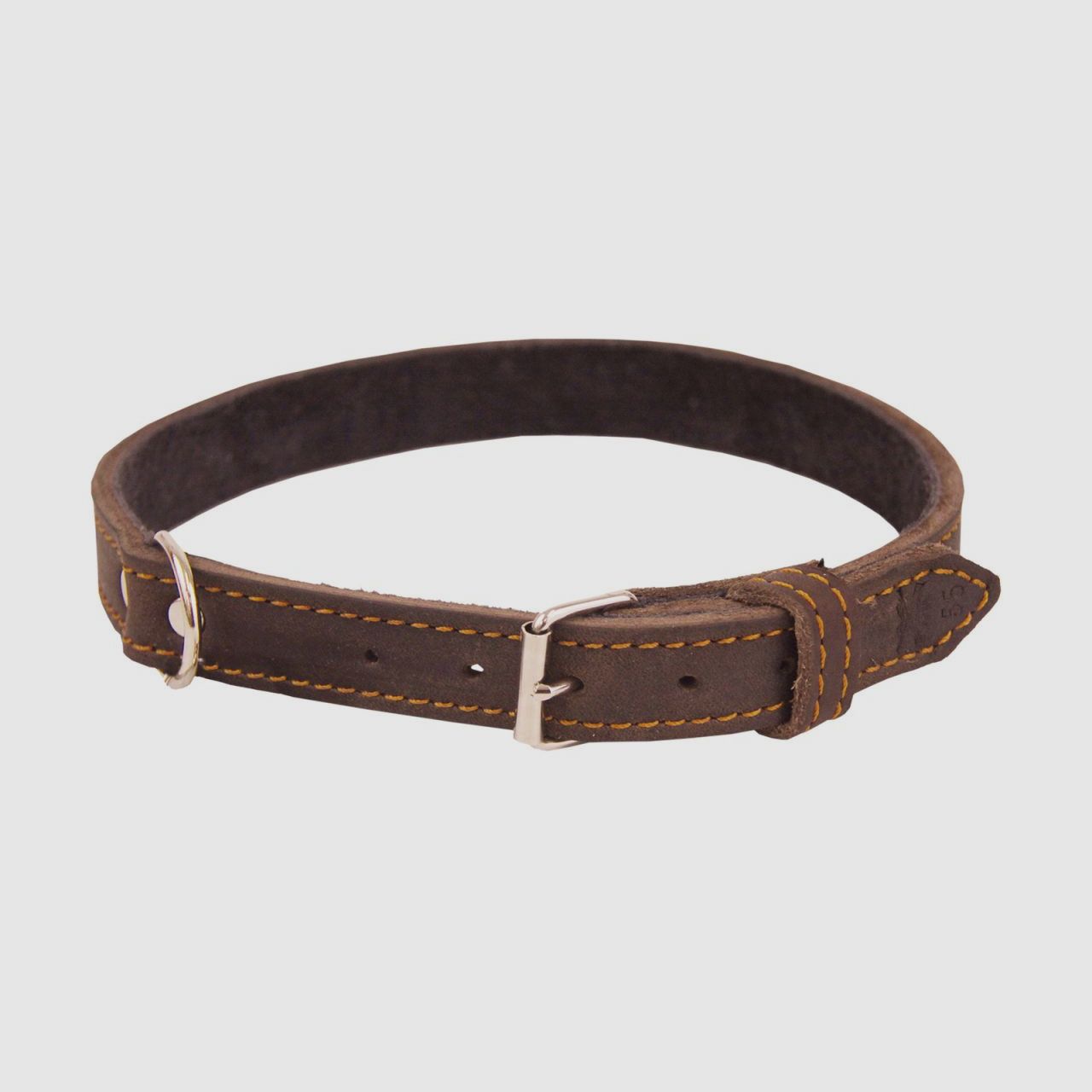 AKAH Halsband genietet aus lleder Halsweite: 35 cm