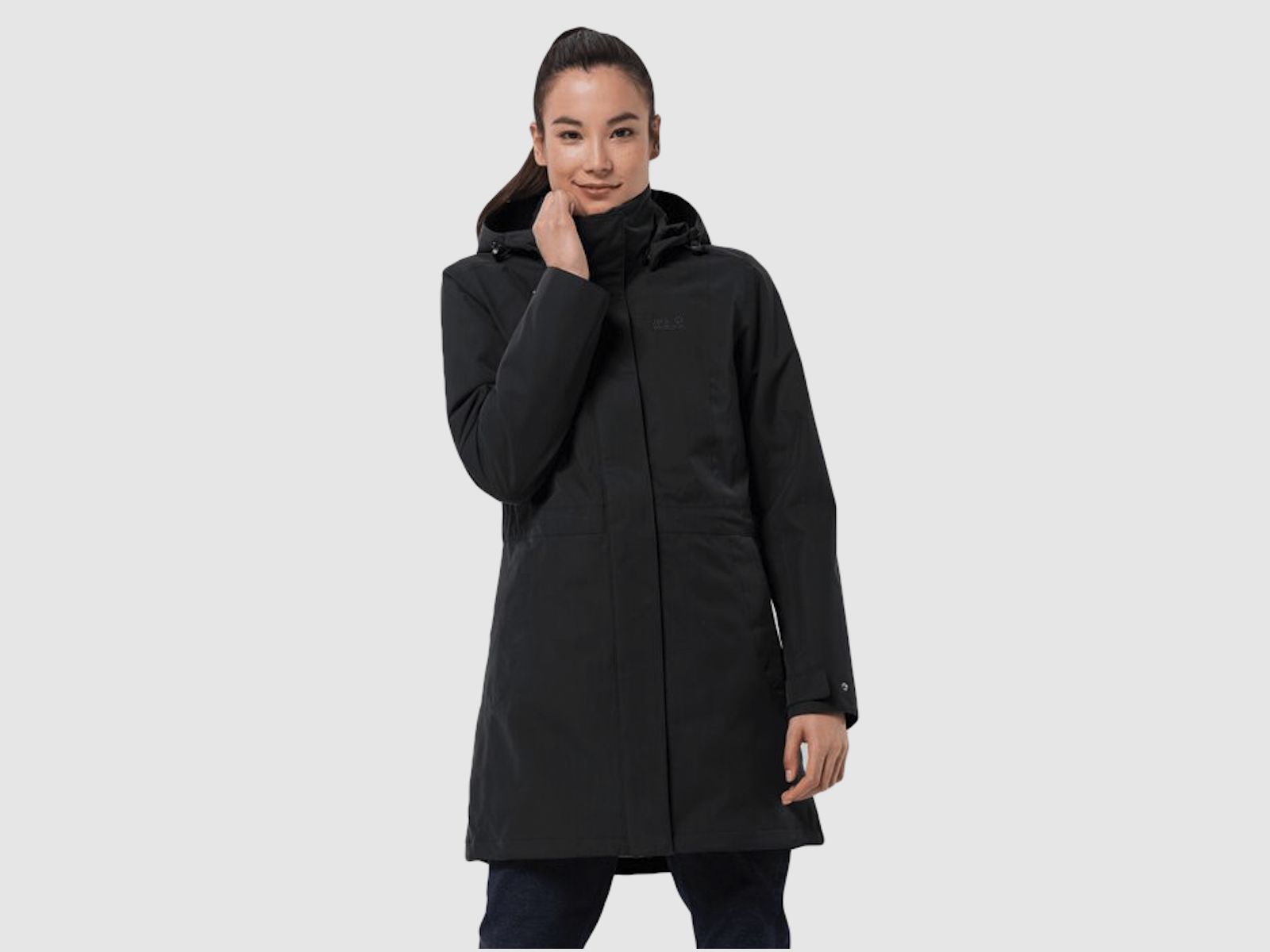 JACK WOLFSKIN Mantel Ottawa 3in1 Damen Schwarz
