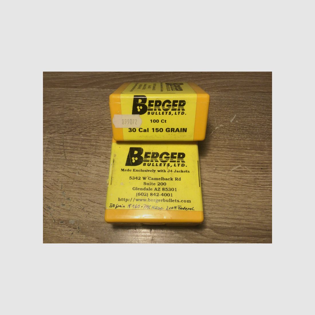 200 Berger Geschosse, 30 Cal., 150Grain