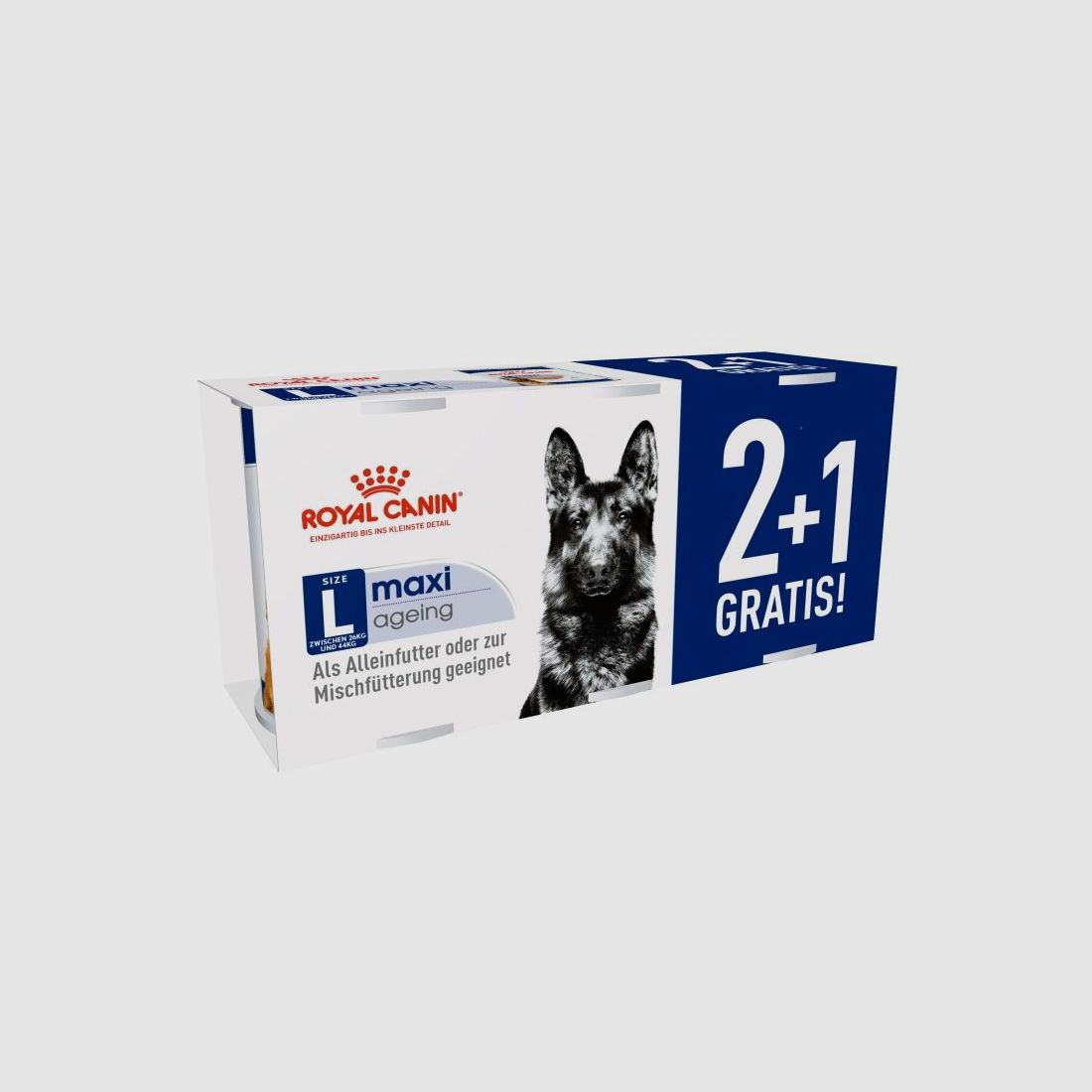 ROYAL CANIN Hunde Nassfutter MAXI Ageing Loaf Mousse 3 x 410g 2+1 Gratis