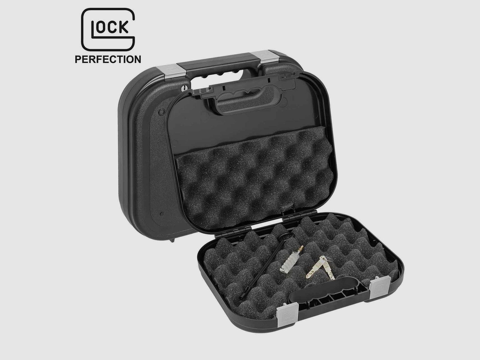 Glock Pistolenkoffer Schwarz 27 x 24 x 6 cm abschließbar