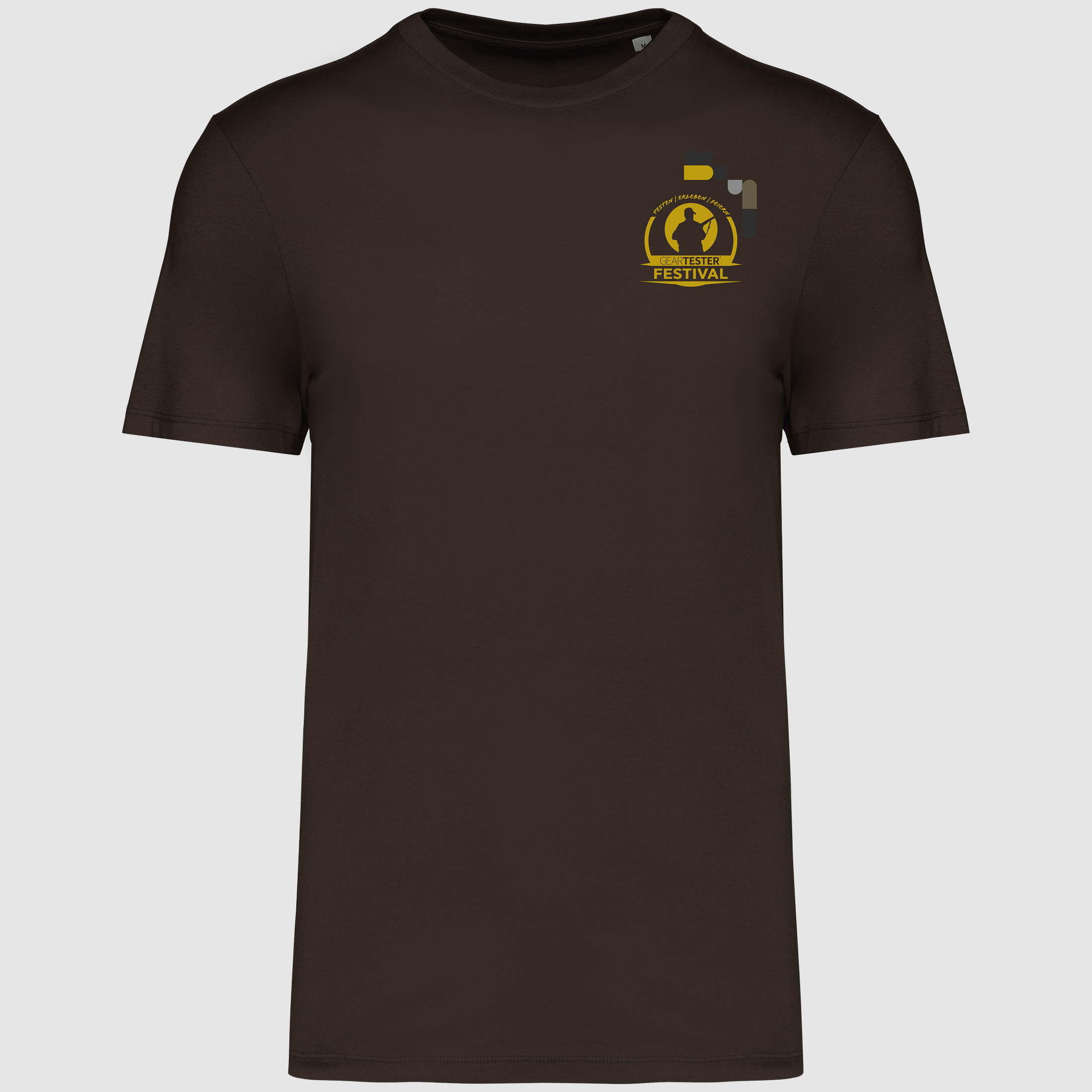 Geartester Festival Bio T-Shirt, piccolo logo