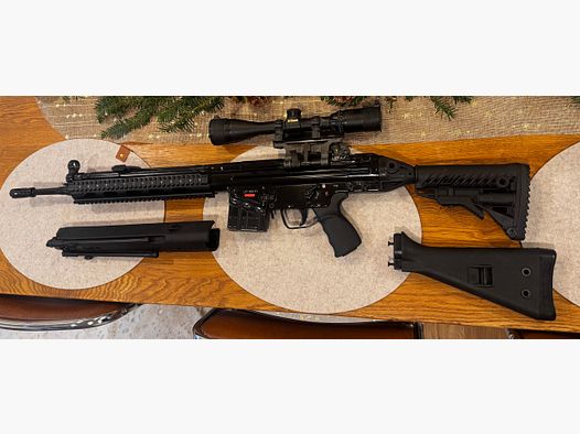 Luxdeftec LDT HSG 41    G3   .308 Win   with a lot of accessories