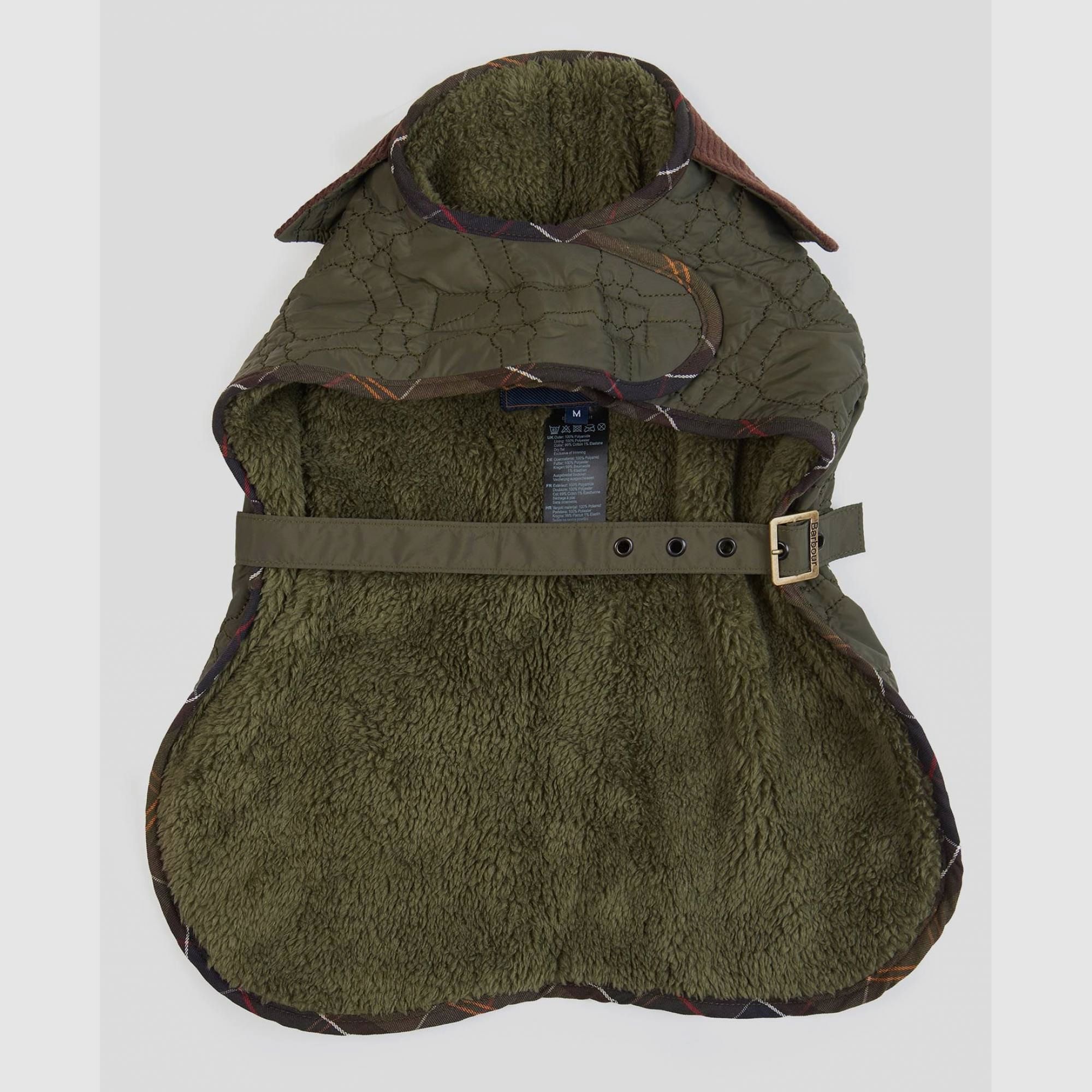 Barbour Hundemantel Bone Quilted, Farbe Olive
