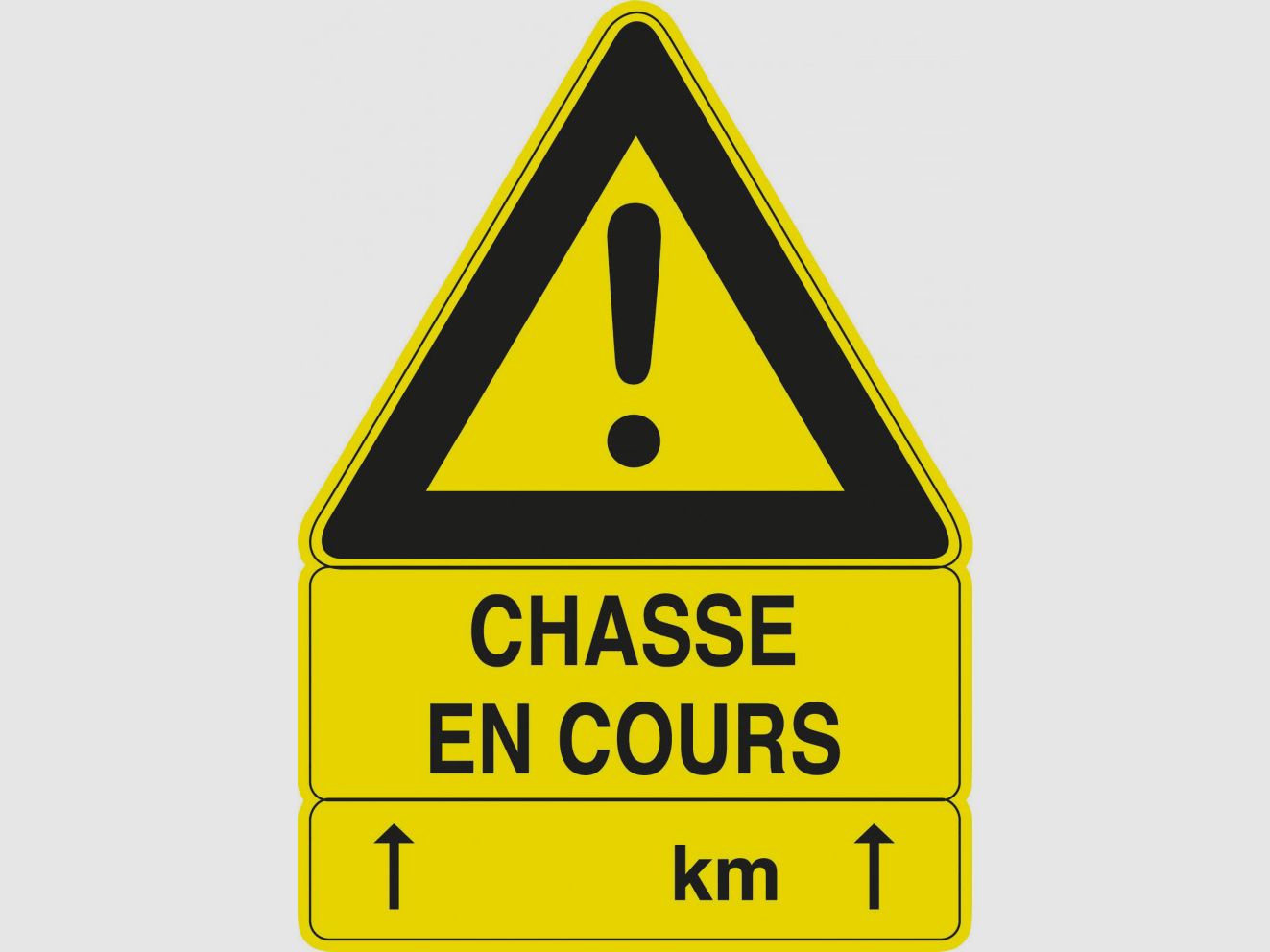 Schild ''Jagd im Gange'' 100 x 70 cm