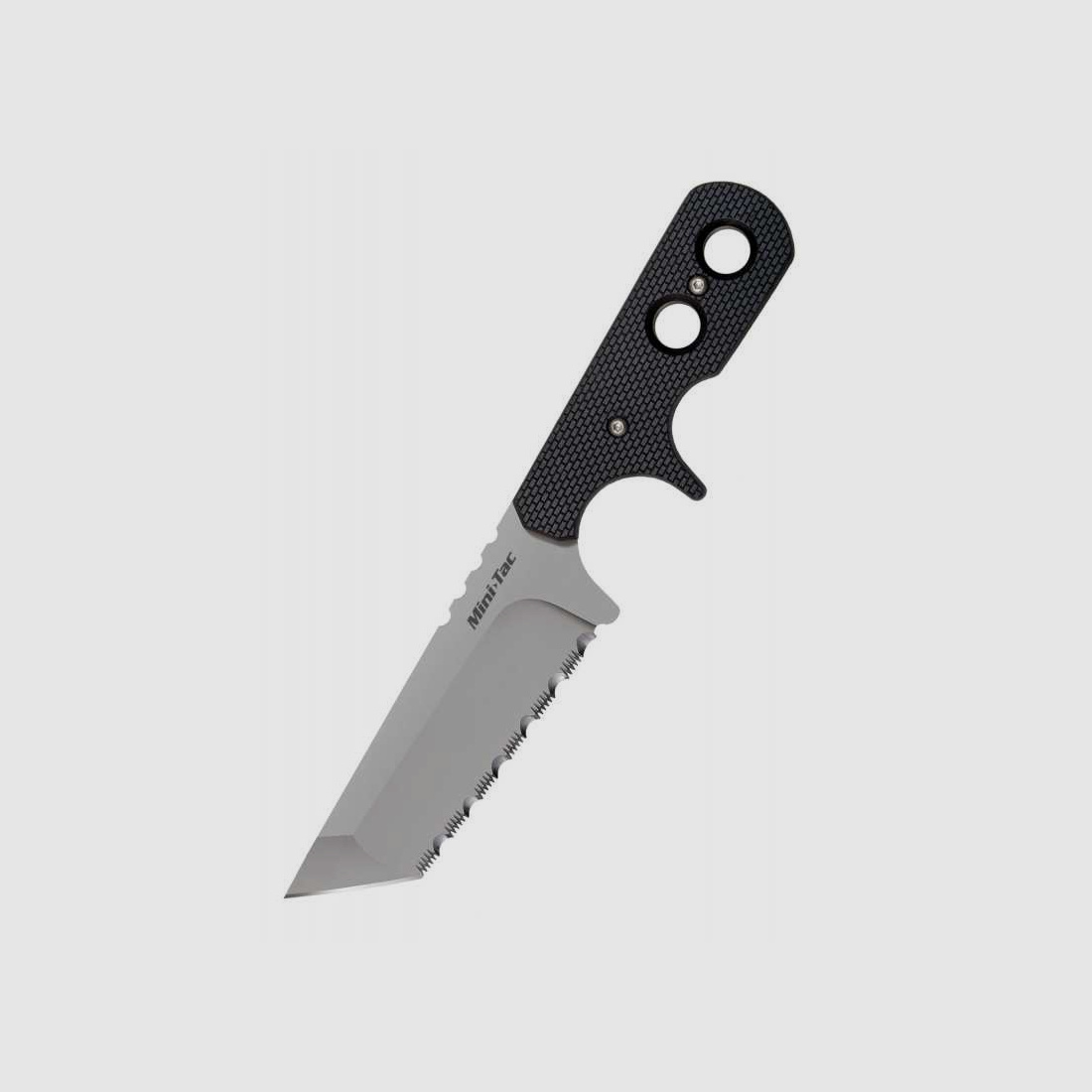 Cold Steel Mini Tac Tanto Neck Knife, Halsmesser mit gezahnter Klinge