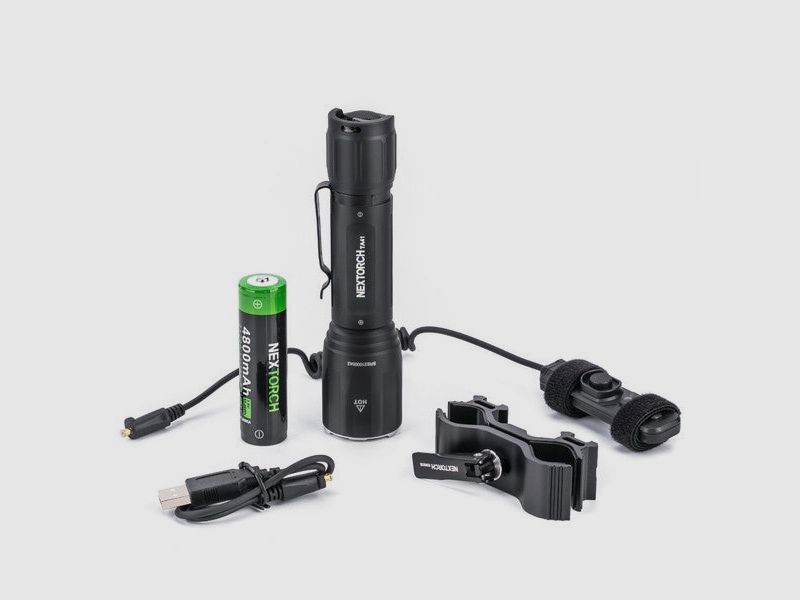 NEXTORCH TA41 Set – 2.600 lm incluant batterie, support et interrupteur à câble