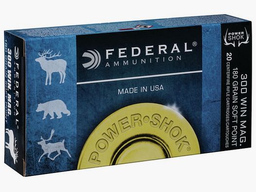 Federal Power-Shok .300 Win. Mag. 180GR JSP 20 Patronen