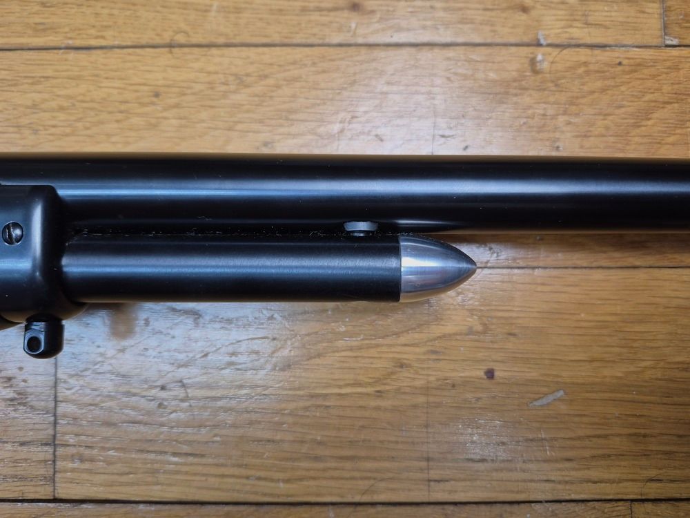 Prachtig Marlin onderhevelgeweer – Model 1895 – Kal. 45-70 Gvt – Speciale voorbereiding met trekker, verzachte laadopening en Ranger Point magazijnstop – Zeldzame verstelbare kolfvorm FORM ET en originele kolf – "Texas" hefboomas! – Nieuwe set voor een topkans! – Nieuwe wapen!, afbeelding 11 van 32