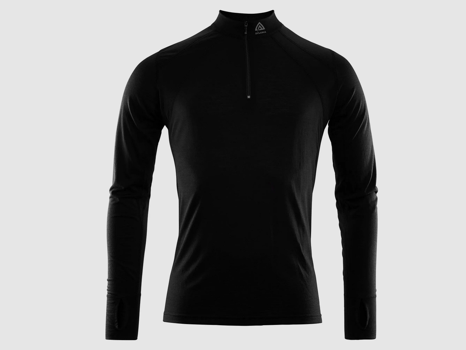 aclima Aclima Pullover LightWool Zip Shirt jet black