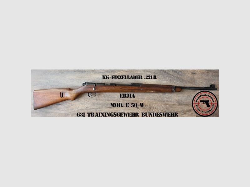 KK-Einzellader-Büchse ERMA Modell: E 50 w / G31 Trainingsgewehr Bundeswehr  im Kaliber .22lr