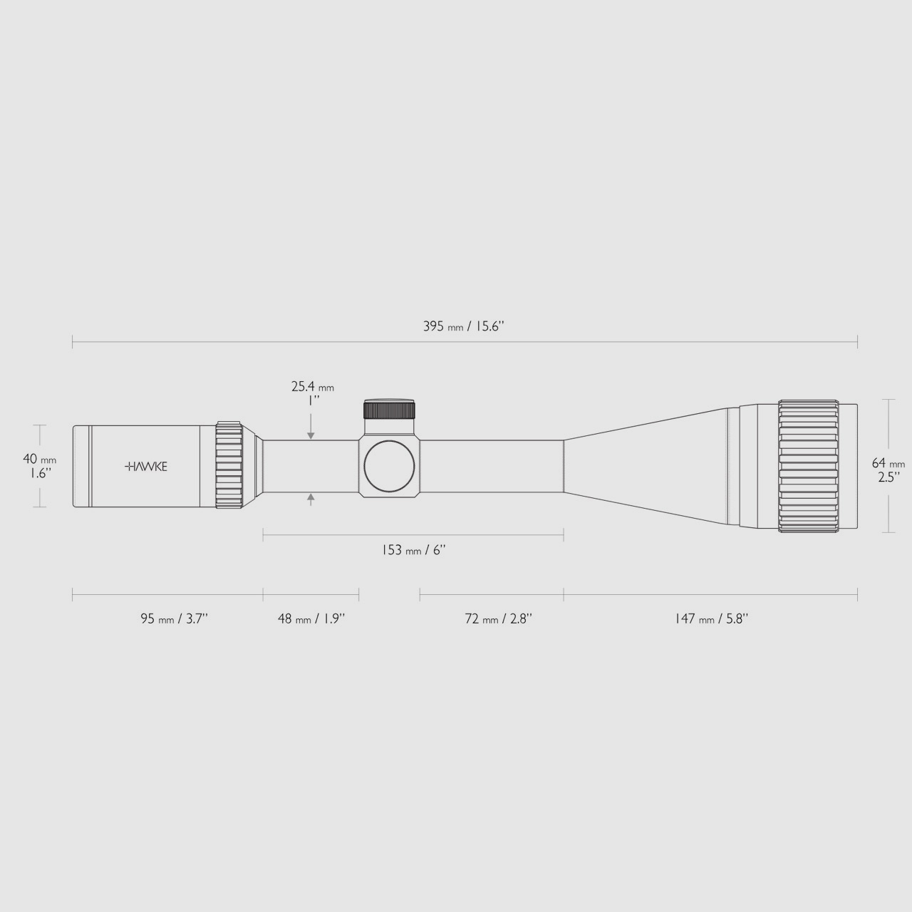 B-Ware Zielfernrohr Hawke Vantage IR 6-24x50 AO Absehen Mil Dot beleuchtet