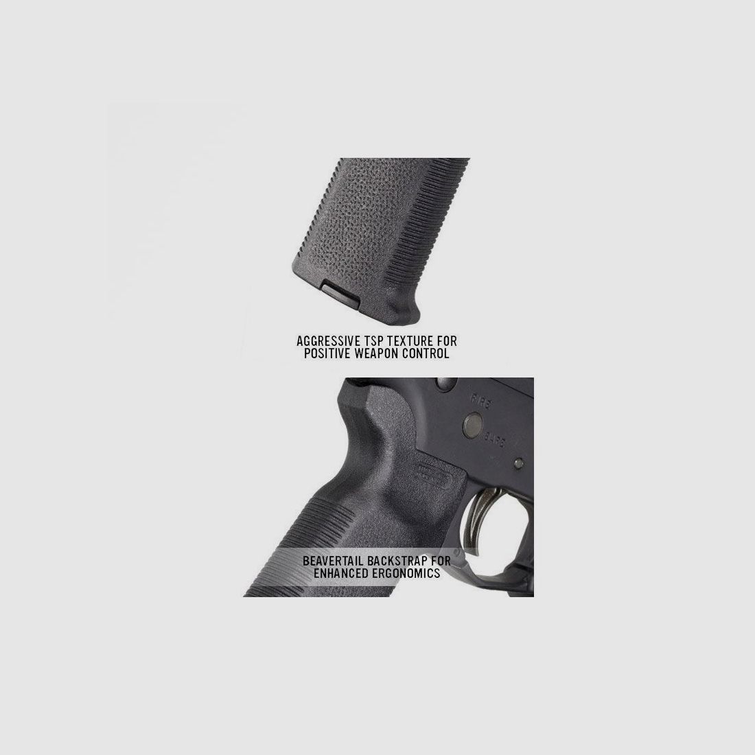 Poignée Magpul MOE K-2 pour AR15/M4 NOIRE, image 2 sur 4