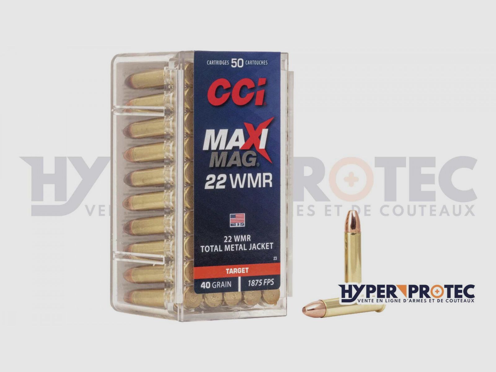 Munizione 22 Magnum CCI Maxi-Mag TMJ, immagine 2 di 4