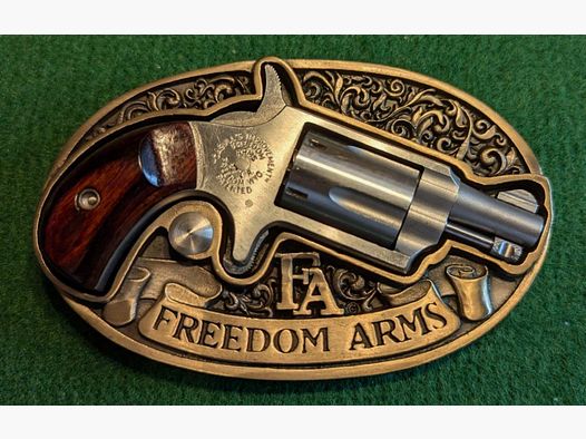 Mini-Revover mit Gürtelschließe (Belt Buckle) im Kaliber .22 LR von Freedom Arms