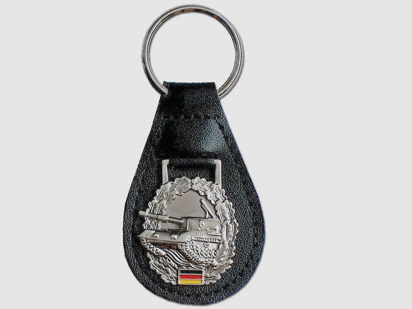 Wachter Schlüsselanhänger mit Barettabz. Panzertruppe