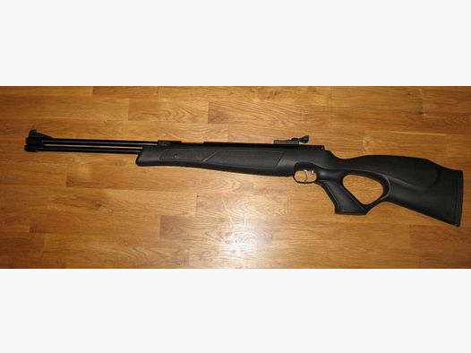 Weihrauch HW 77 K Blackline black synthetic thumbhole stock, caliber 6.35 mm