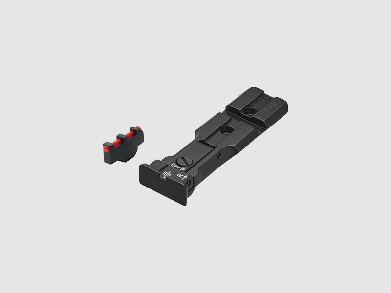 LPA WXT0407-F1 BLACK BAS adjustable revolver sight with Weaver base for 629, 686, 586, 627, 66, 67, 696, 17, 19, 657, 610, 625, 29, 27 and new for caliber .50 – Black sight picture