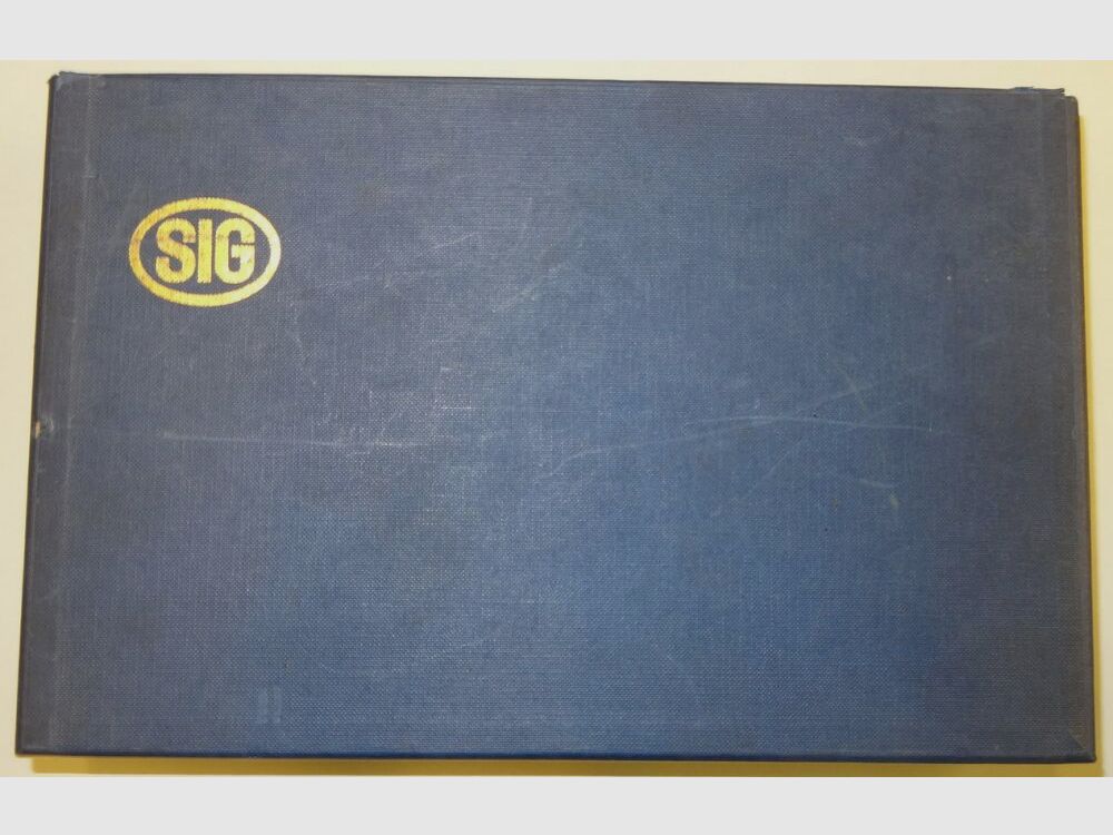 orginal SIG P220 Blau Etui/Verpackung/Schachtel/Box/Karton