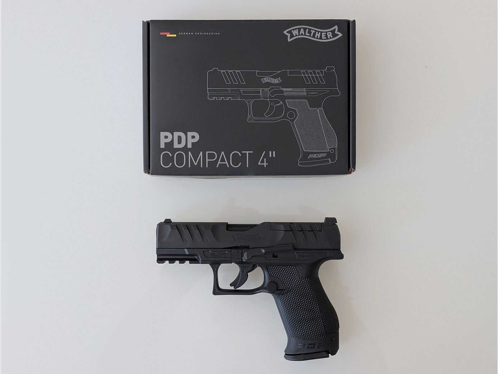 Walther PDP Compact 4" 6 mm, CO₂, < 2,0 J, Optics Ready