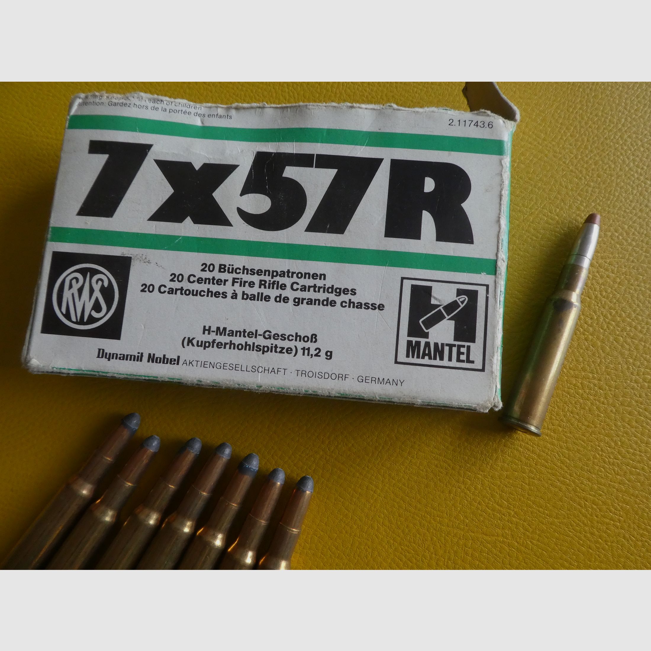 7x57R, 41 cartouches diverses