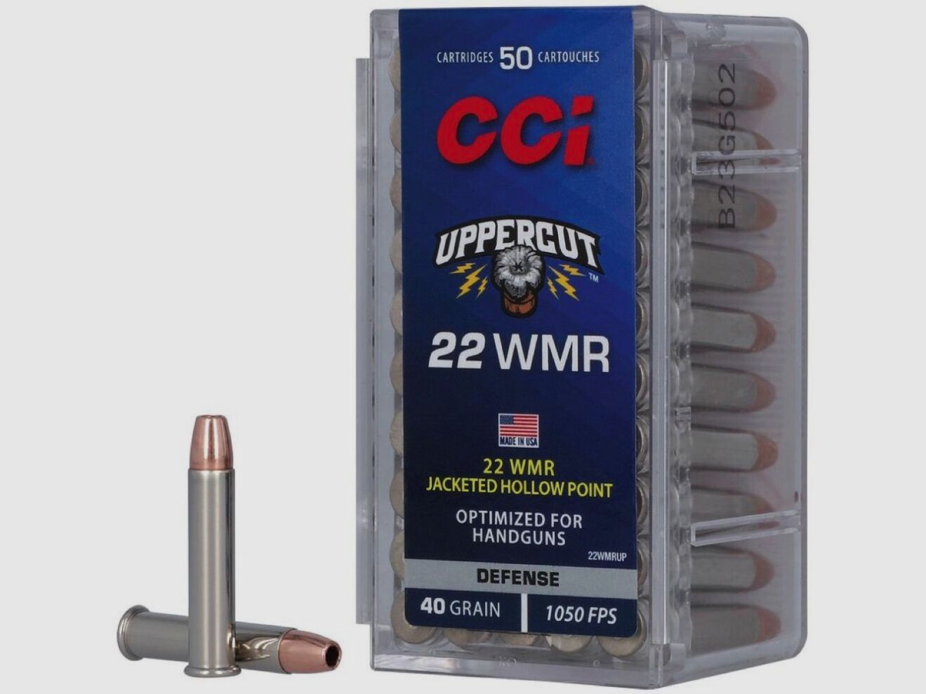 CCI Uppercut JHP 40grs 50St .22wmr