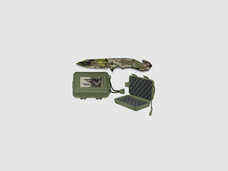 18576 – Taschenmesser Albainox Camo Verde mit ABS-Box