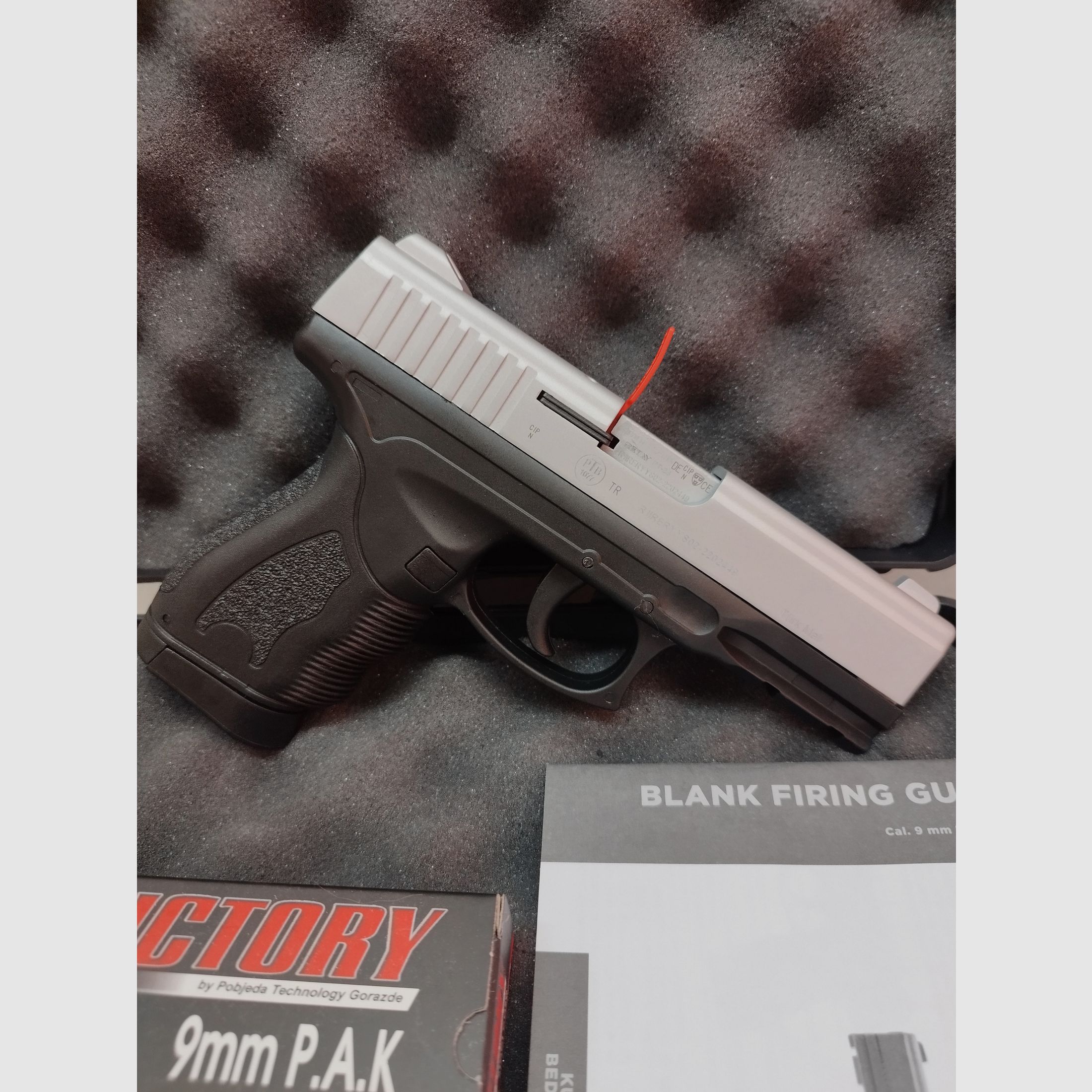 Retay PT-23 broń alarmowa 9mm PAK zestaw niklowy oferta !!Nowy towar!!