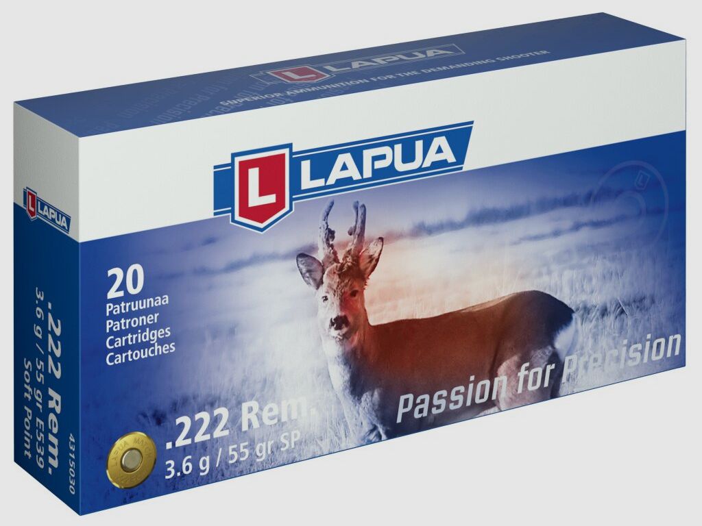 Lapua .222 Rem. SP 3.6g