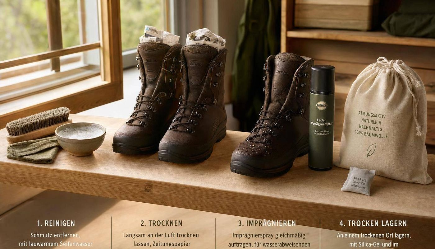 Jagdstiefel Pflege: Checkliste gegen Feuchte