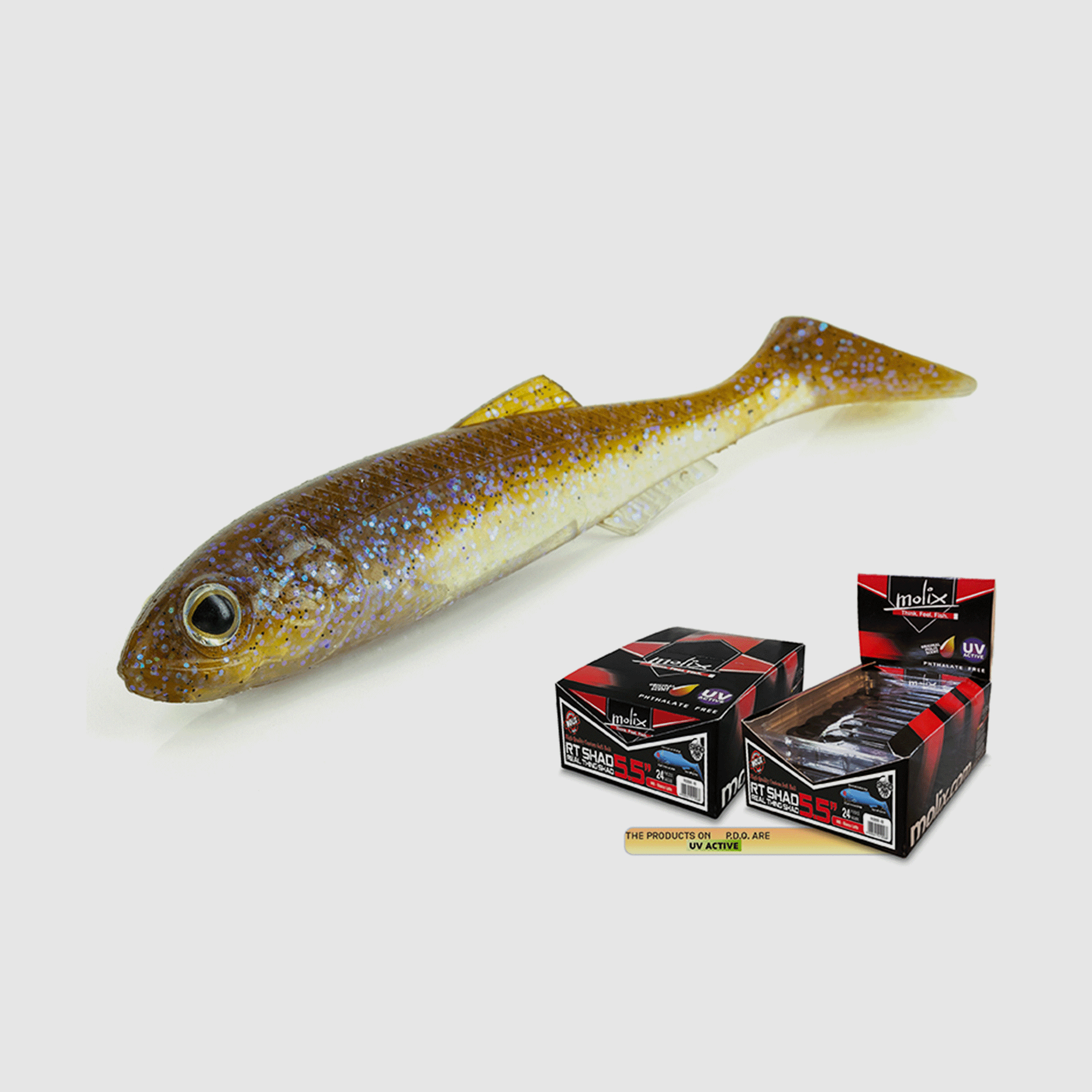 MOLIX – RT SHAD 5.5″ #138 UV Wakasagi