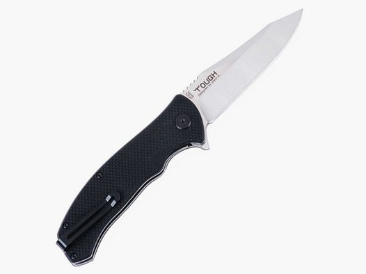 EDC Klappmesser TOUGH Skandinavischer Sandvik Stahl 12C27 schwarz von TEKUT